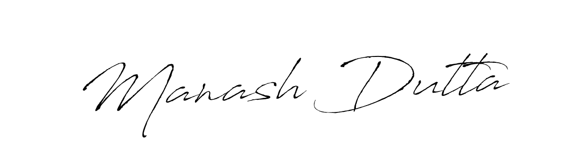 Use a signature maker to create a handwritten signature online. With this signature software, you can design (Antro_Vectra) your own signature for name Manash Dutta. Manash Dutta signature style 6 images and pictures png
