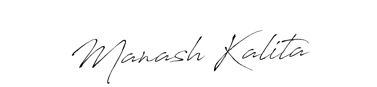 Design your own signature with our free online signature maker. With this signature software, you can create a handwritten (Antro_Vectra) signature for name Manash Kalita. Manash Kalita signature style 6 images and pictures png