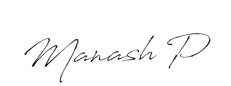 How to make Manash P signature? Antro_Vectra is a professional autograph style. Create handwritten signature for Manash P name. Manash P signature style 6 images and pictures png