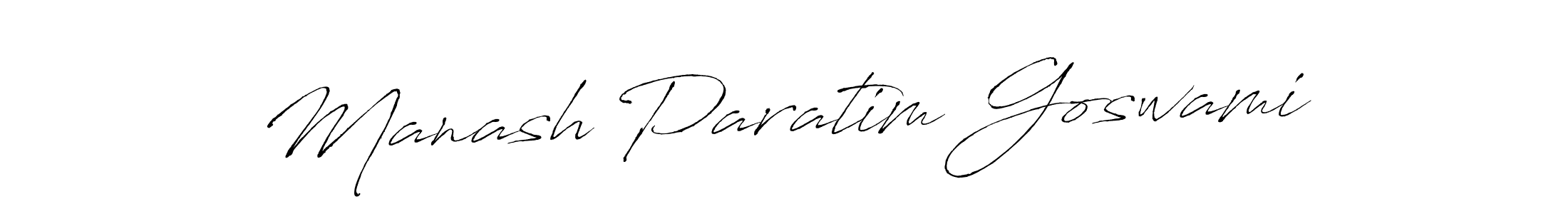 Design your own signature with our free online signature maker. With this signature software, you can create a handwritten (Antro_Vectra) signature for name Manash Paratim Goswami. Manash Paratim Goswami signature style 6 images and pictures png