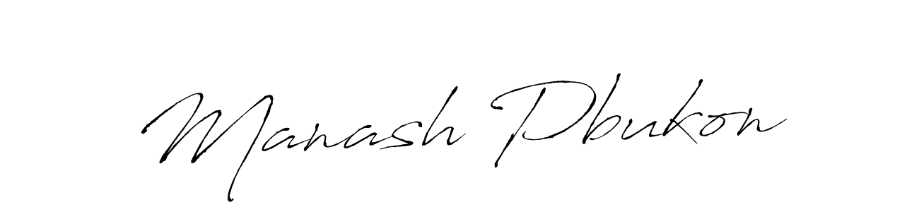 Design your own signature with our free online signature maker. With this signature software, you can create a handwritten (Antro_Vectra) signature for name Manash Pbukon. Manash Pbukon signature style 6 images and pictures png