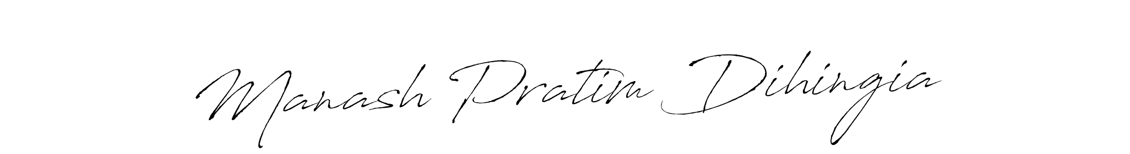 Design your own signature with our free online signature maker. With this signature software, you can create a handwritten (Antro_Vectra) signature for name Manash Pratim Dihingia. Manash Pratim Dihingia signature style 6 images and pictures png