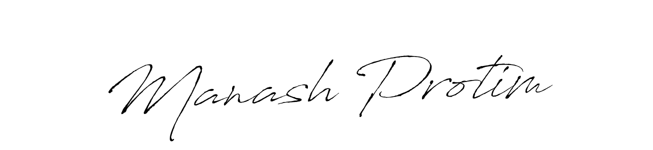 It looks lik you need a new signature style for name Manash Protim. Design unique handwritten (Antro_Vectra) signature with our free signature maker in just a few clicks. Manash Protim signature style 6 images and pictures png