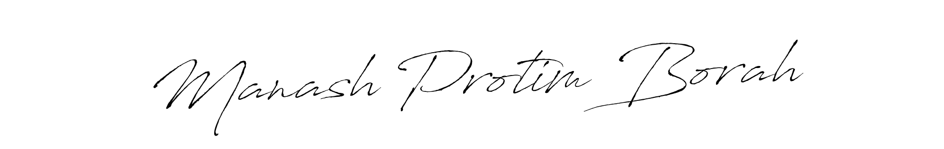 Make a beautiful signature design for name Manash Protim Borah. With this signature (Antro_Vectra) style, you can create a handwritten signature for free. Manash Protim Borah signature style 6 images and pictures png
