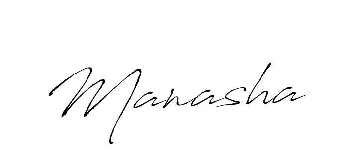 Use a signature maker to create a handwritten signature online. With this signature software, you can design (Antro_Vectra) your own signature for name Manasha. Manasha signature style 6 images and pictures png