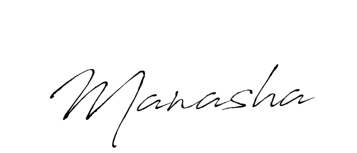 Design your own signature with our free online signature maker. With this signature software, you can create a handwritten (Antro_Vectra) signature for name Manasha. Manasha signature style 6 images and pictures png