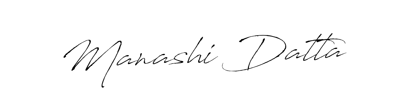 Use a signature maker to create a handwritten signature online. With this signature software, you can design (Antro_Vectra) your own signature for name Manashi Datta. Manashi Datta signature style 6 images and pictures png