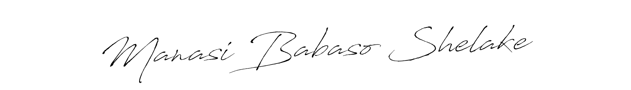 Create a beautiful signature design for name Manasi Babaso Shelake. With this signature (Antro_Vectra) fonts, you can make a handwritten signature for free. Manasi Babaso Shelake signature style 6 images and pictures png