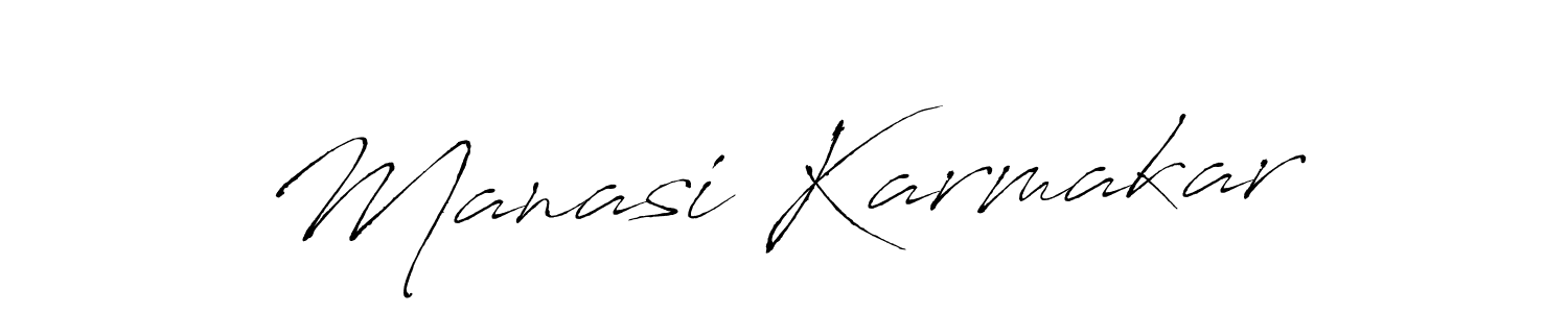 Make a beautiful signature design for name Manasi Karmakar. With this signature (Antro_Vectra) style, you can create a handwritten signature for free. Manasi Karmakar signature style 6 images and pictures png