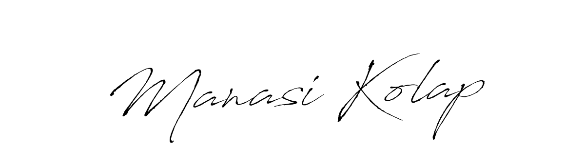 Use a signature maker to create a handwritten signature online. With this signature software, you can design (Antro_Vectra) your own signature for name Manasi Kolap. Manasi Kolap signature style 6 images and pictures png