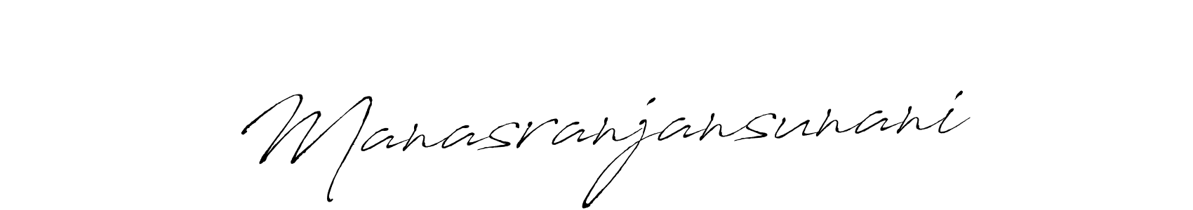 The best way (Antro_Vectra) to make a short signature is to pick only two or three words in your name. The name Manasranjansunani include a total of six letters. For converting this name. Manasranjansunani signature style 6 images and pictures png