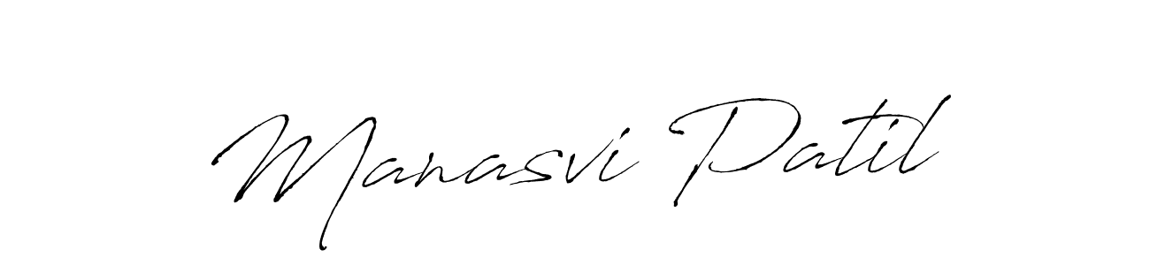 Create a beautiful signature design for name Manasvi Patil. With this signature (Antro_Vectra) fonts, you can make a handwritten signature for free. Manasvi Patil signature style 6 images and pictures png