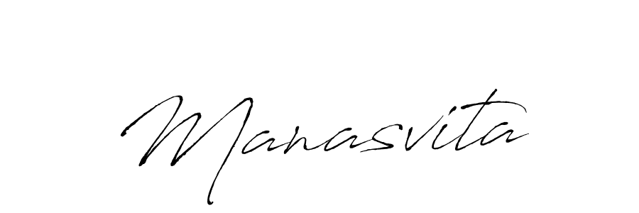 How to make Manasvita name signature. Use Antro_Vectra style for creating short signs online. This is the latest handwritten sign. Manasvita signature style 6 images and pictures png