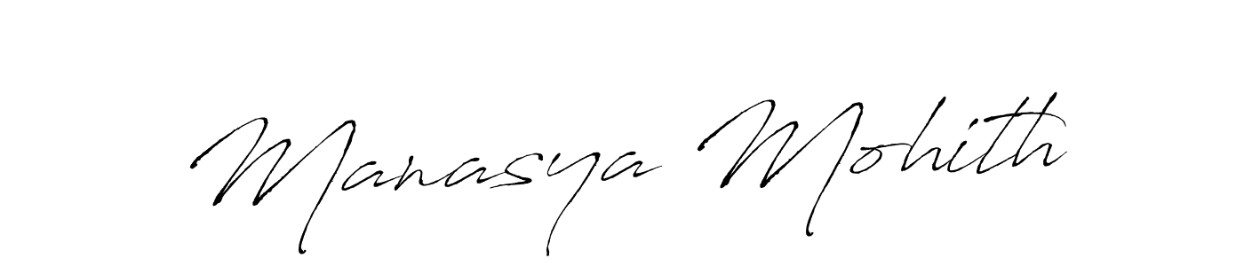 Also You can easily find your signature by using the search form. We will create Manasya Mohith name handwritten signature images for you free of cost using Antro_Vectra sign style. Manasya Mohith signature style 6 images and pictures png