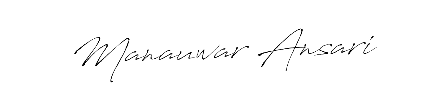 Also You can easily find your signature by using the search form. We will create Manauwar Ansari name handwritten signature images for you free of cost using Antro_Vectra sign style. Manauwar Ansari signature style 6 images and pictures png