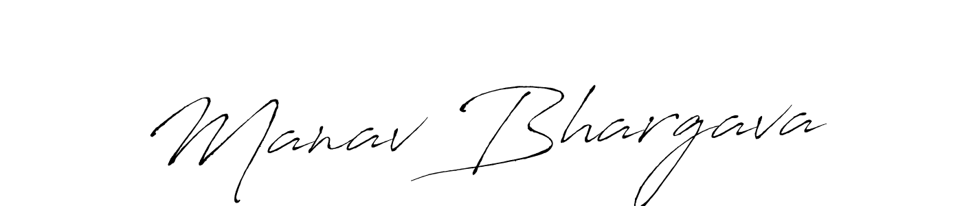 Antro_Vectra is a professional signature style that is perfect for those who want to add a touch of class to their signature. It is also a great choice for those who want to make their signature more unique. Get Manav Bhargava name to fancy signature for free. Manav Bhargava signature style 6 images and pictures png