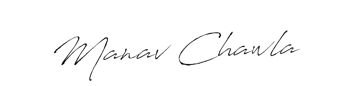 Manav Chawla stylish signature style. Best Handwritten Sign (Antro_Vectra) for my name. Handwritten Signature Collection Ideas for my name Manav Chawla. Manav Chawla signature style 6 images and pictures png