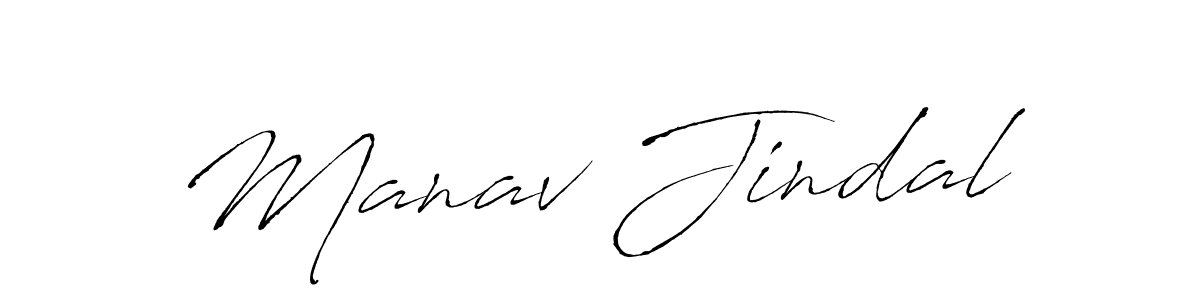 Create a beautiful signature design for name Manav Jindal. With this signature (Antro_Vectra) fonts, you can make a handwritten signature for free. Manav Jindal signature style 6 images and pictures png