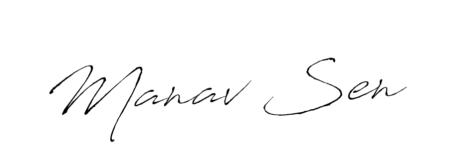 Also You can easily find your signature by using the search form. We will create Manav Sen name handwritten signature images for you free of cost using Antro_Vectra sign style. Manav Sen signature style 6 images and pictures png