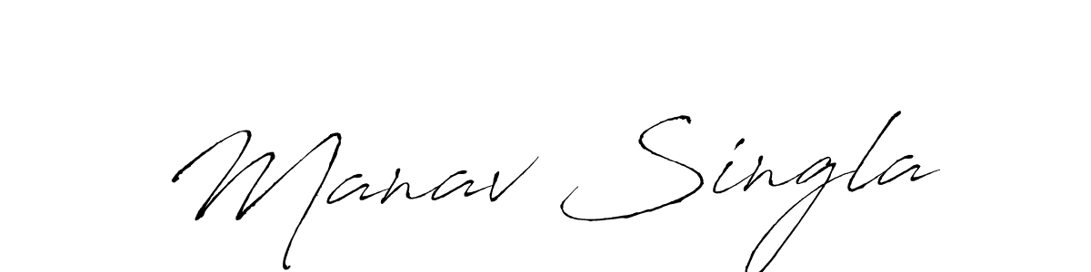 Use a signature maker to create a handwritten signature online. With this signature software, you can design (Antro_Vectra) your own signature for name Manav Singla. Manav Singla signature style 6 images and pictures png