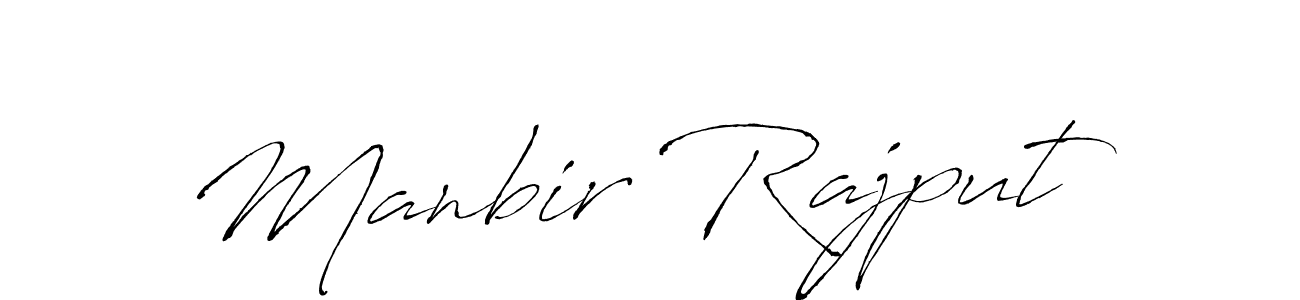 Manbir Rajput stylish signature style. Best Handwritten Sign (Antro_Vectra) for my name. Handwritten Signature Collection Ideas for my name Manbir Rajput. Manbir Rajput signature style 6 images and pictures png