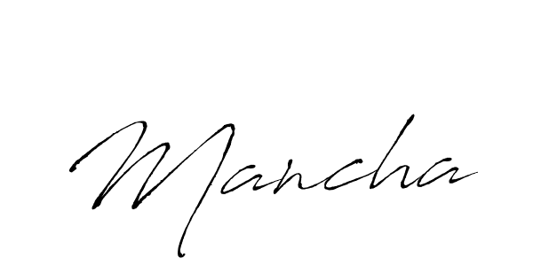 Use a signature maker to create a handwritten signature online. With this signature software, you can design (Antro_Vectra) your own signature for name Mancha. Mancha signature style 6 images and pictures png