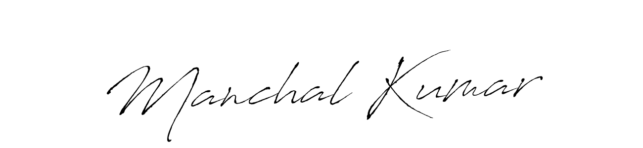 You should practise on your own different ways (Antro_Vectra) to write your name (Manchal Kumar) in signature. don't let someone else do it for you. Manchal Kumar signature style 6 images and pictures png