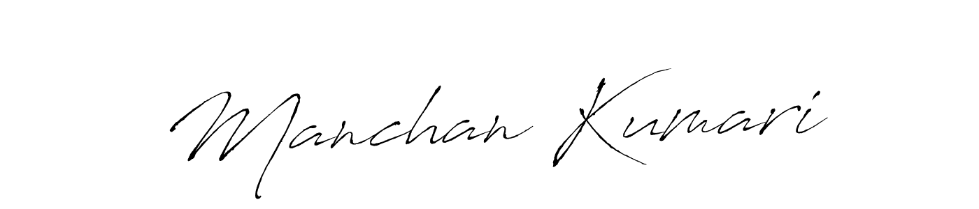 How to make Manchan Kumari signature? Antro_Vectra is a professional autograph style. Create handwritten signature for Manchan Kumari name. Manchan Kumari signature style 6 images and pictures png