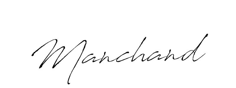 Use a signature maker to create a handwritten signature online. With this signature software, you can design (Antro_Vectra) your own signature for name Manchand. Manchand signature style 6 images and pictures png