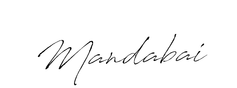 How to make Mandabai signature? Antro_Vectra is a professional autograph style. Create handwritten signature for Mandabai name. Mandabai signature style 6 images and pictures png