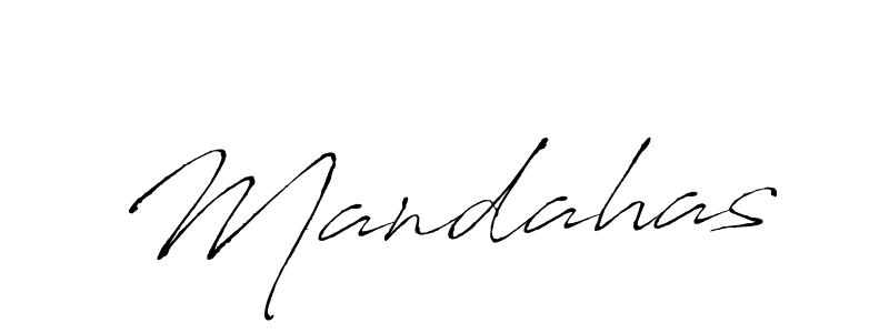 Make a beautiful signature design for name Mandahas. With this signature (Antro_Vectra) style, you can create a handwritten signature for free. Mandahas signature style 6 images and pictures png