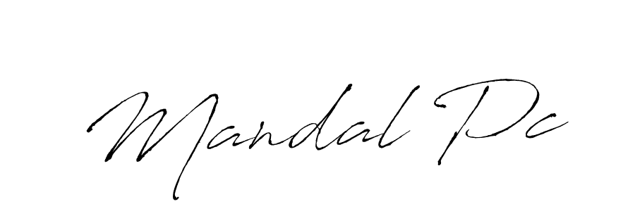 Also You can easily find your signature by using the search form. We will create Mandal Pc name handwritten signature images for you free of cost using Antro_Vectra sign style. Mandal Pc signature style 6 images and pictures png