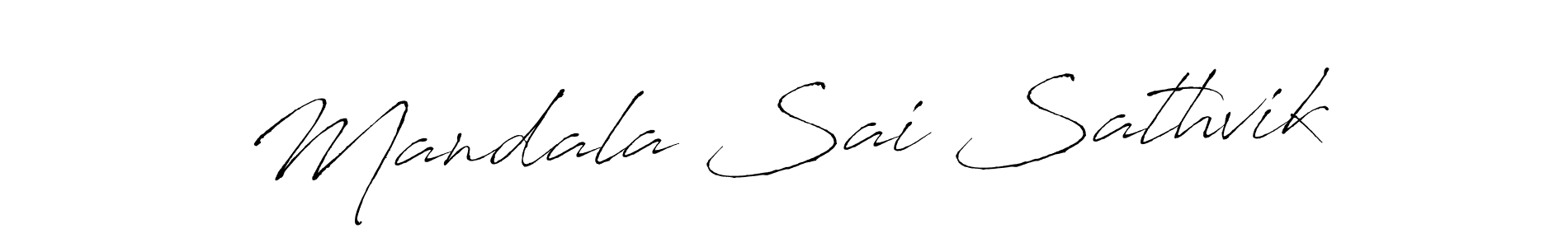 Use a signature maker to create a handwritten signature online. With this signature software, you can design (Antro_Vectra) your own signature for name Mandala Sai Sathvik. Mandala Sai Sathvik signature style 6 images and pictures png