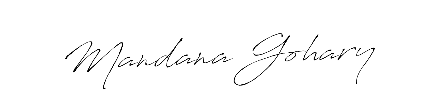 Make a short Mandana Gohary signature style. Manage your documents anywhere anytime using Antro_Vectra. Create and add eSignatures, submit forms, share and send files easily. Mandana Gohary signature style 6 images and pictures png