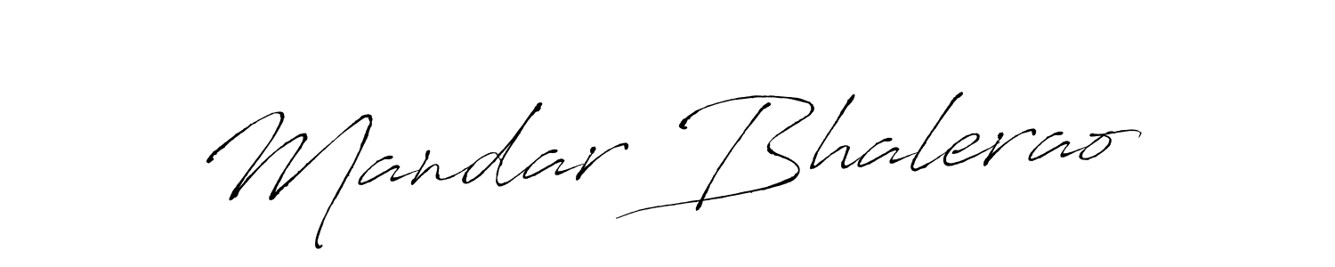 Make a beautiful signature design for name Mandar Bhalerao. With this signature (Antro_Vectra) style, you can create a handwritten signature for free. Mandar Bhalerao signature style 6 images and pictures png