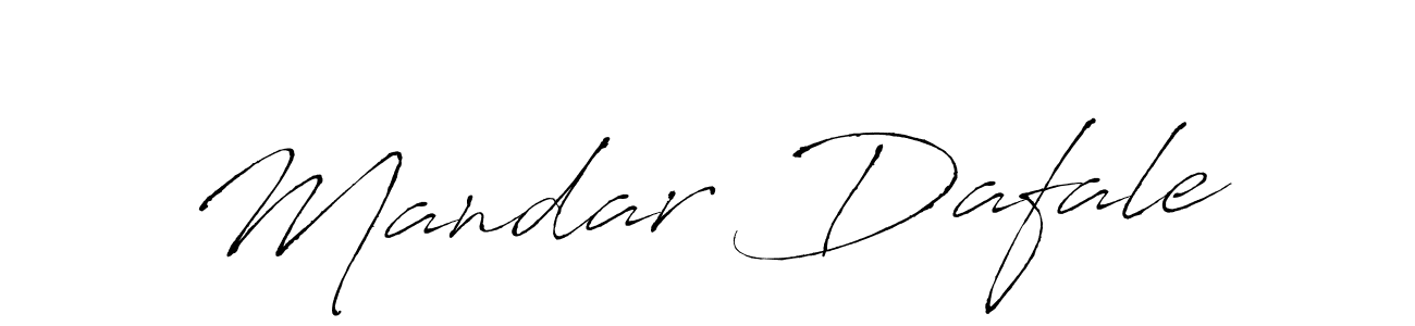 Make a beautiful signature design for name Mandar Dafale. With this signature (Antro_Vectra) style, you can create a handwritten signature for free. Mandar Dafale signature style 6 images and pictures png