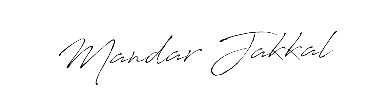 Design your own signature with our free online signature maker. With this signature software, you can create a handwritten (Antro_Vectra) signature for name Mandar Jakkal. Mandar Jakkal signature style 6 images and pictures png