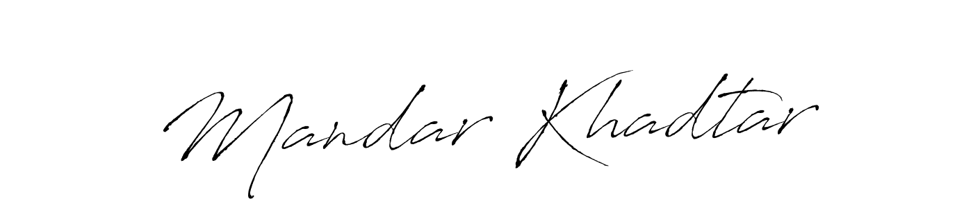 Antro_Vectra is a professional signature style that is perfect for those who want to add a touch of class to their signature. It is also a great choice for those who want to make their signature more unique. Get Mandar Khadtar name to fancy signature for free. Mandar Khadtar signature style 6 images and pictures png