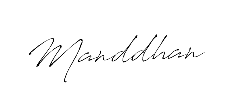 How to make Manddhan signature? Antro_Vectra is a professional autograph style. Create handwritten signature for Manddhan name. Manddhan signature style 6 images and pictures png