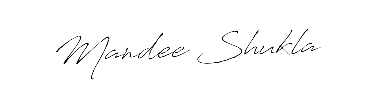 How to make Mandee Shukla name signature. Use Antro_Vectra style for creating short signs online. This is the latest handwritten sign. Mandee Shukla signature style 6 images and pictures png