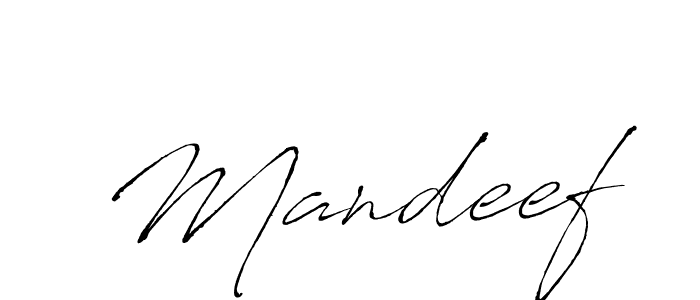 Design your own signature with our free online signature maker. With this signature software, you can create a handwritten (Antro_Vectra) signature for name Mandeef. Mandeef signature style 6 images and pictures png