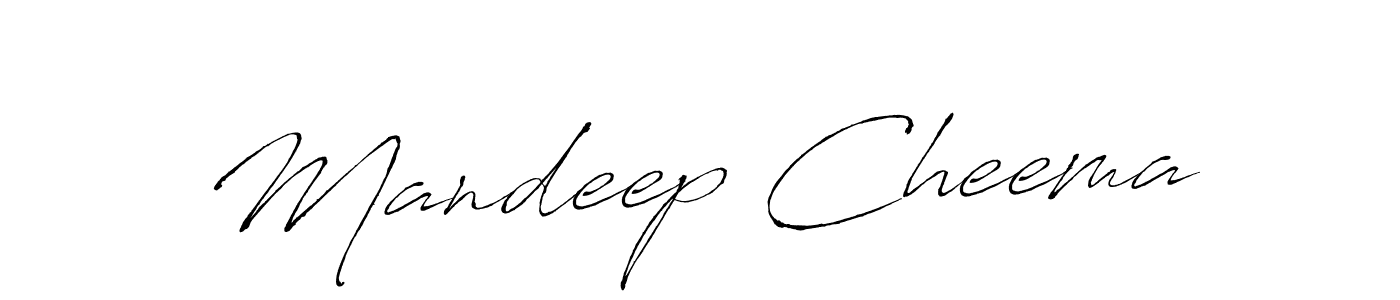 The best way (Antro_Vectra) to make a short signature is to pick only two or three words in your name. The name Mandeep Cheema include a total of six letters. For converting this name. Mandeep Cheema signature style 6 images and pictures png