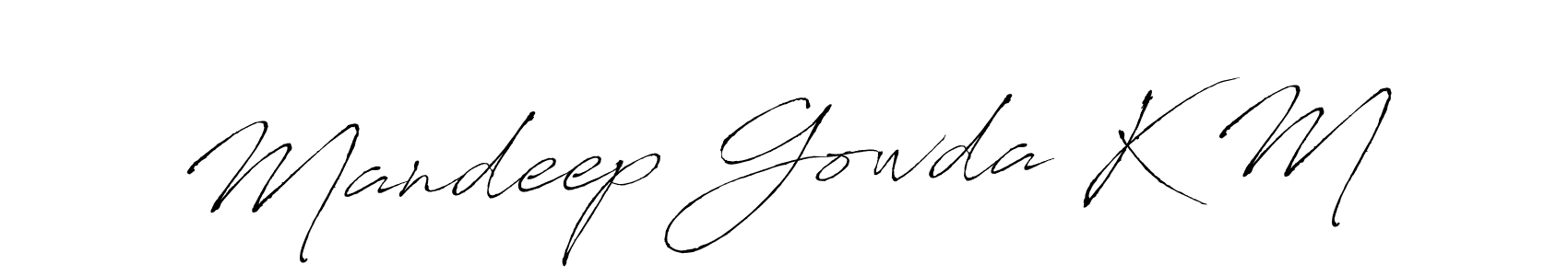 You can use this online signature creator to create a handwritten signature for the name Mandeep Gowda K M. This is the best online autograph maker. Mandeep Gowda K M signature style 6 images and pictures png