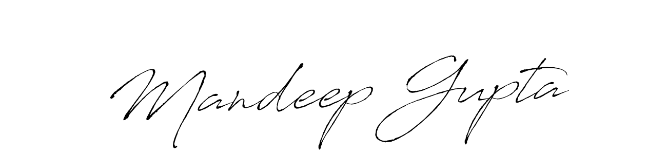 Make a beautiful signature design for name Mandeep Gupta. With this signature (Antro_Vectra) style, you can create a handwritten signature for free. Mandeep Gupta signature style 6 images and pictures png
