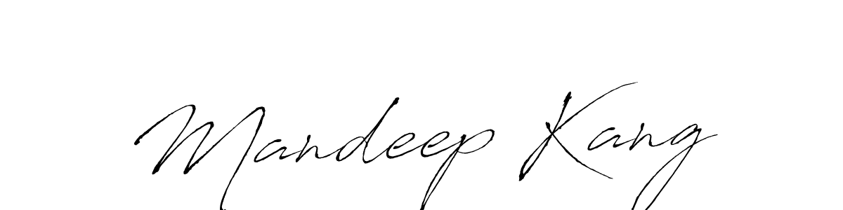 Design your own signature with our free online signature maker. With this signature software, you can create a handwritten (Antro_Vectra) signature for name Mandeep Kang. Mandeep Kang signature style 6 images and pictures png