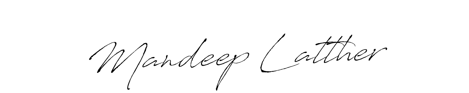 Similarly Antro_Vectra is the best handwritten signature design. Signature creator online .You can use it as an online autograph creator for name Mandeep Latther. Mandeep Latther signature style 6 images and pictures png