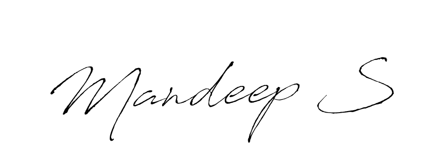 Make a beautiful signature design for name Mandeep S. Use this online signature maker to create a handwritten signature for free. Mandeep S signature style 6 images and pictures png