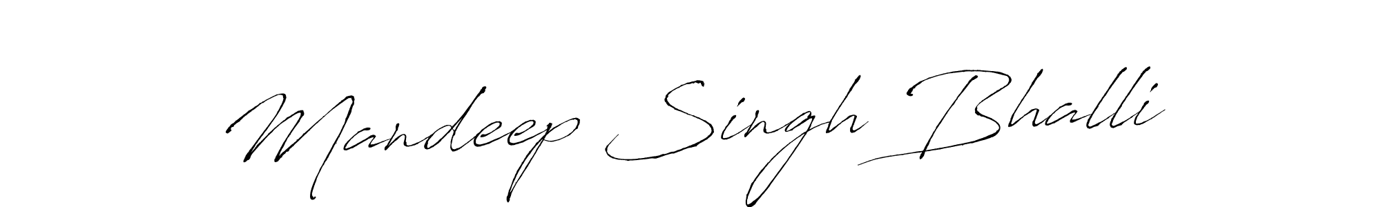 Also we have Mandeep Singh Bhalli name is the best signature style. Create professional handwritten signature collection using Antro_Vectra autograph style. Mandeep Singh Bhalli signature style 6 images and pictures png