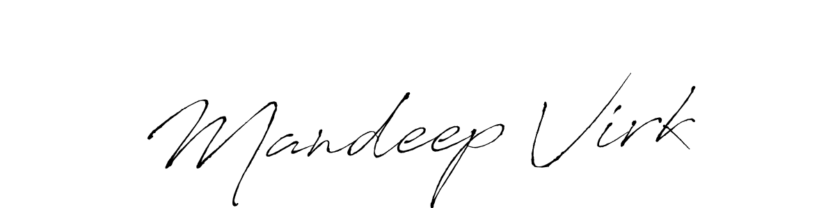 Mandeep Virk stylish signature style. Best Handwritten Sign (Antro_Vectra) for my name. Handwritten Signature Collection Ideas for my name Mandeep Virk. Mandeep Virk signature style 6 images and pictures png