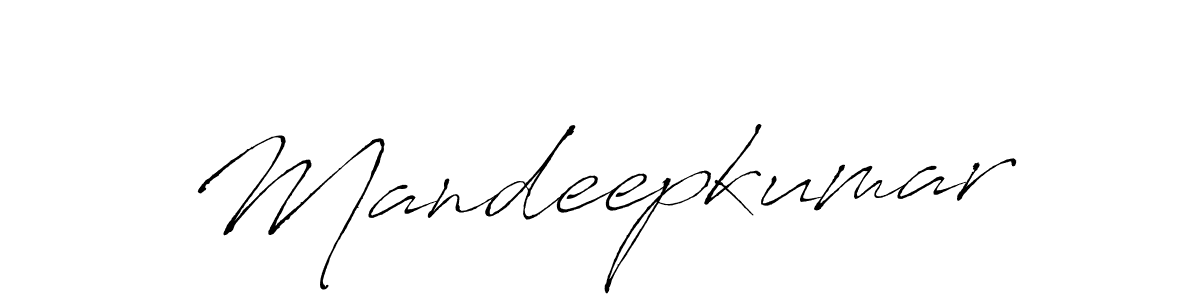 Mandeepkumar stylish signature style. Best Handwritten Sign (Antro_Vectra) for my name. Handwritten Signature Collection Ideas for my name Mandeepkumar. Mandeepkumar signature style 6 images and pictures png